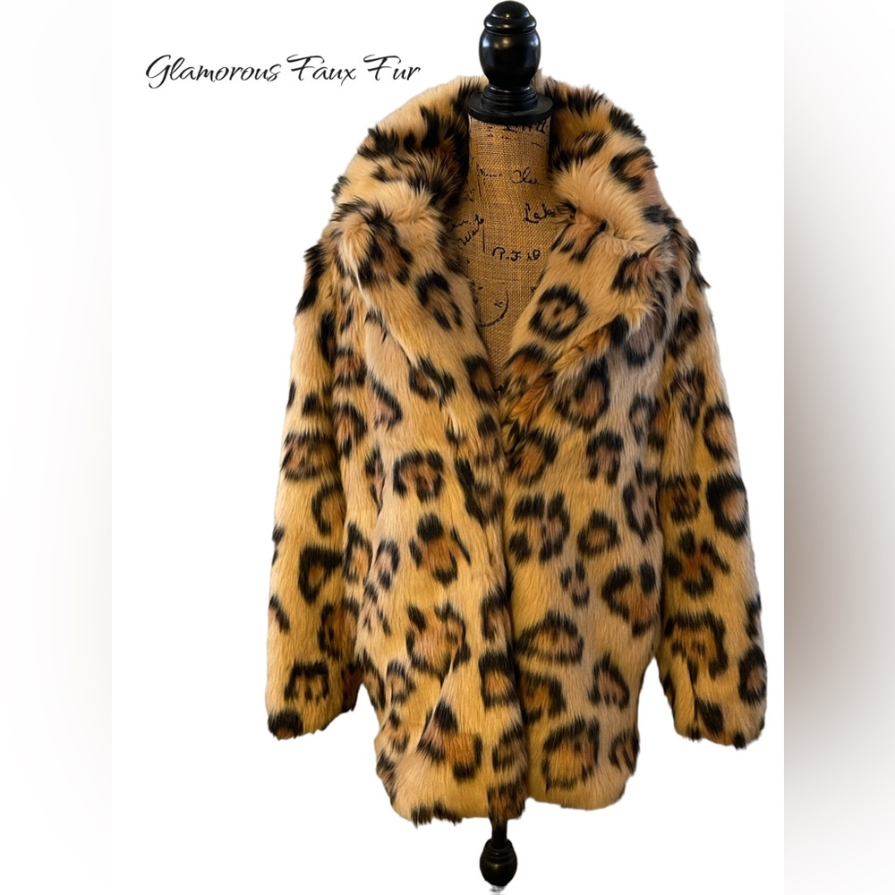 Glamorous Leopard Faux Fur Coat